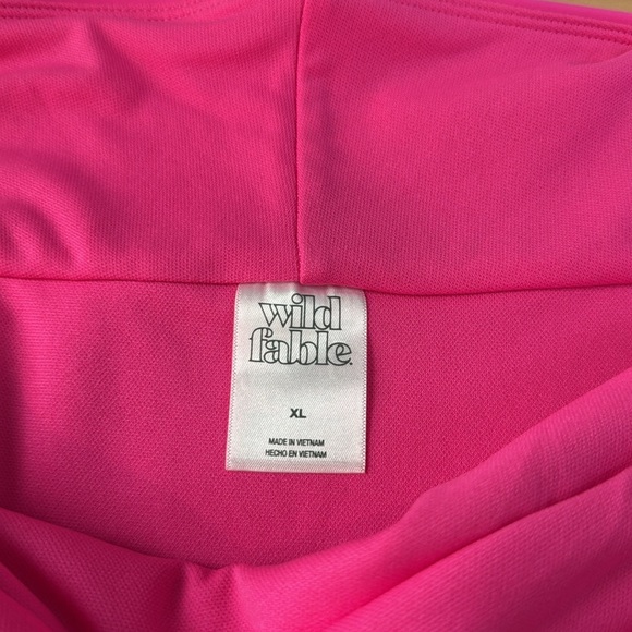 NWT Wild Fable Pink High Waist Cheeky Bikini Bottom - Picture 4 of 6
